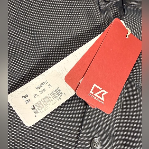 Cutter & Buck Boston University Button Down Shirt Sz XXL Long Sleeve Black NWT - Picture 6 of 6